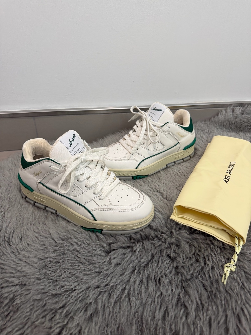 Axel Arigato Area Lo Sneakers White Kale Green – Women’s US 9 / EU 40